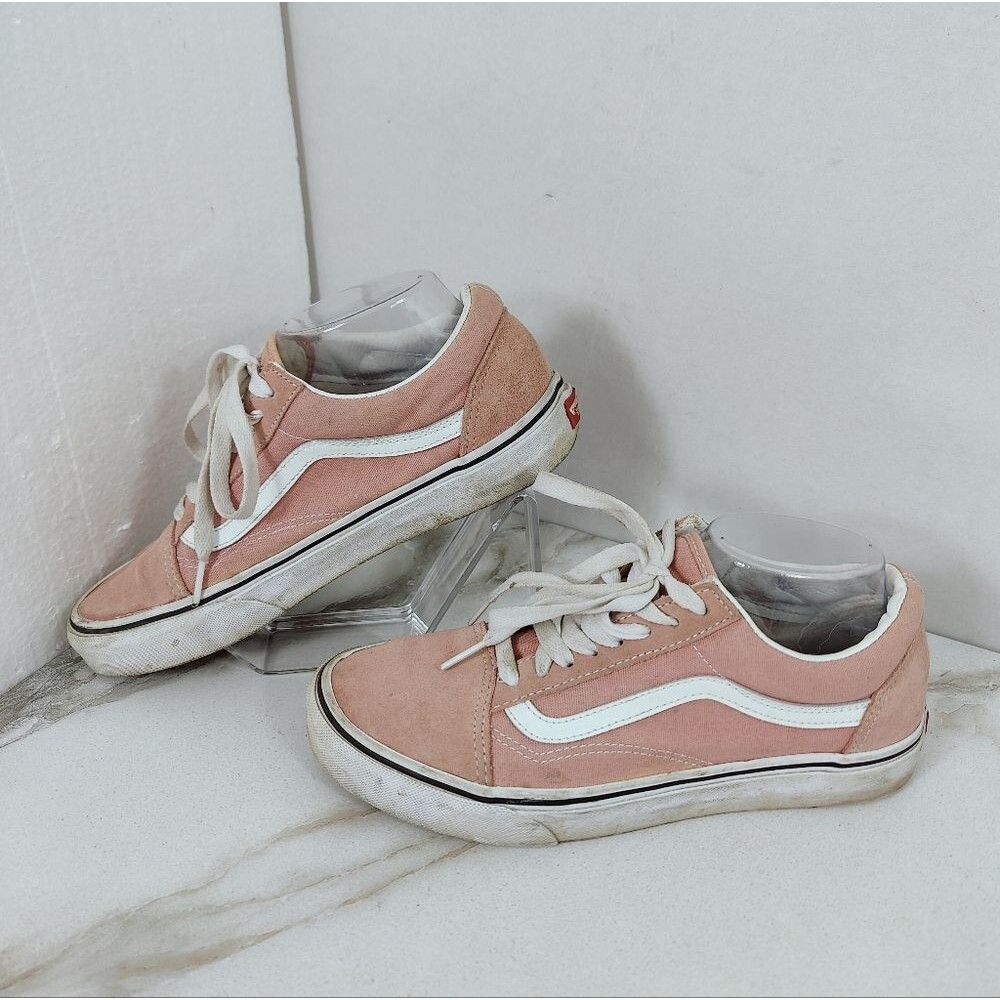 Vans Old Skool Low Pink Suede Sneakers Skate Shoes, 6.5(M) 8(W) - Picture 2 of 11